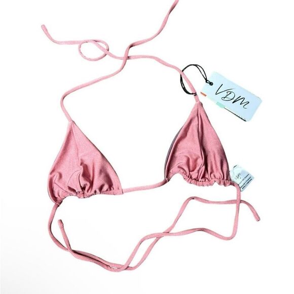 VDM The Label Marley Reversible Top Dusty Violet/Metallic Rose. Size Small. NWT - Picture 3 of 8